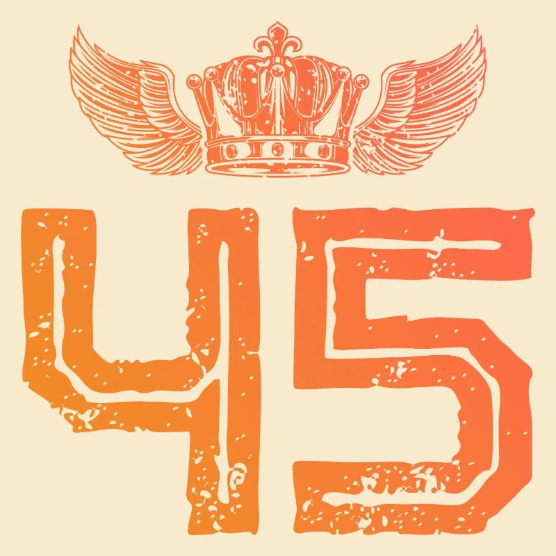 45 Number crown