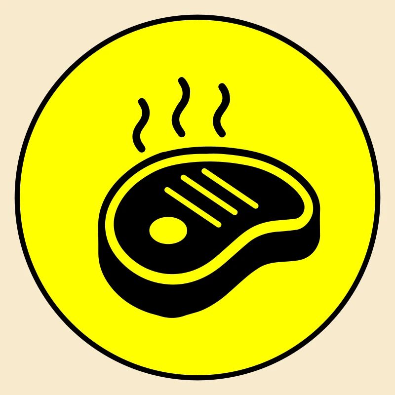 Steak icon circle