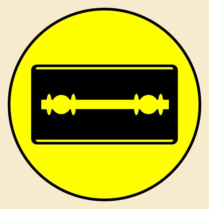 Rasierklinge Icon Kreis