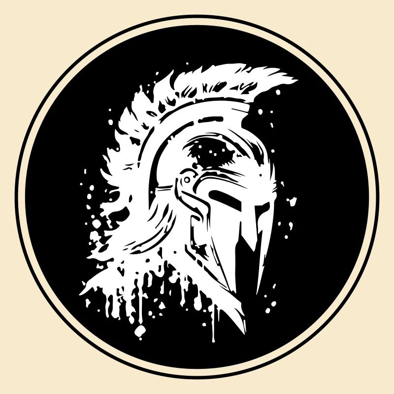 Spartan Helmet Gladiator Symbol
