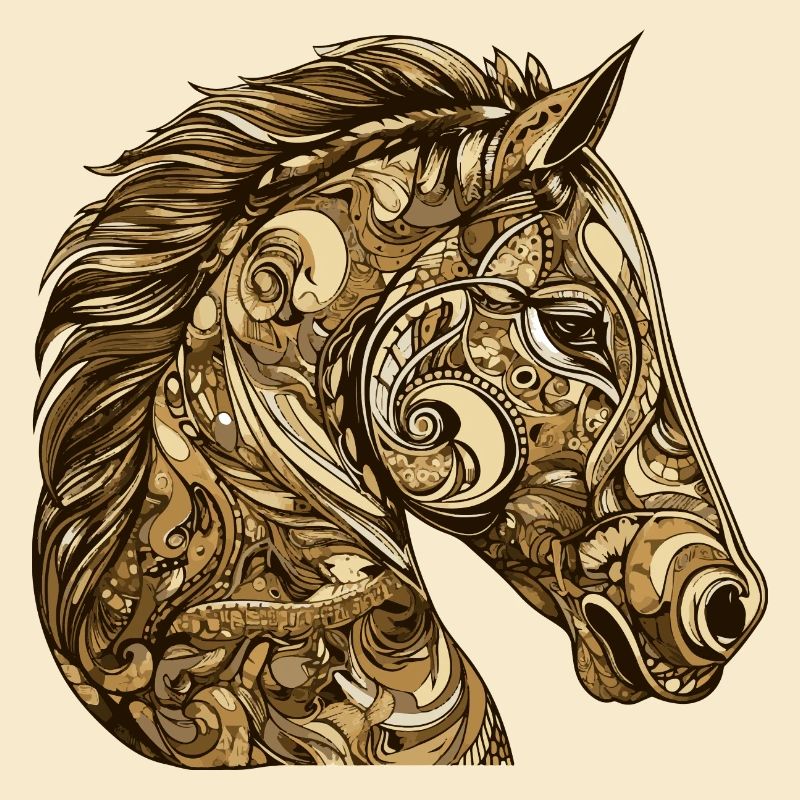 Pferd Kopf Tier