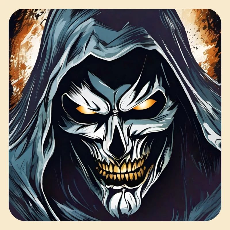 Evil Grinning Horror Skull