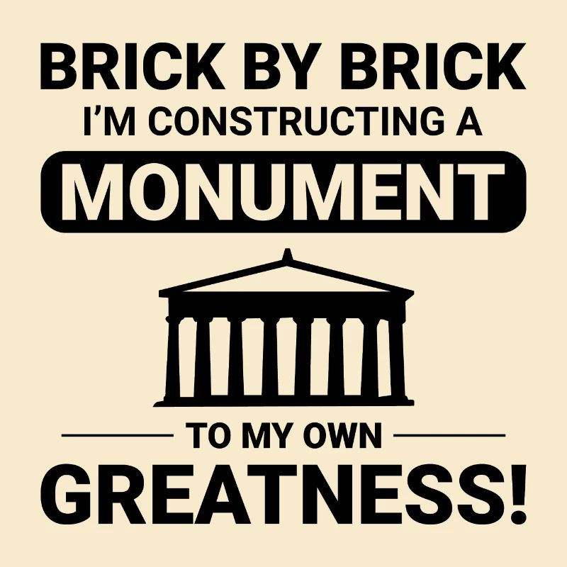 Monumental Brick Mastery: Humorous Bricklayer