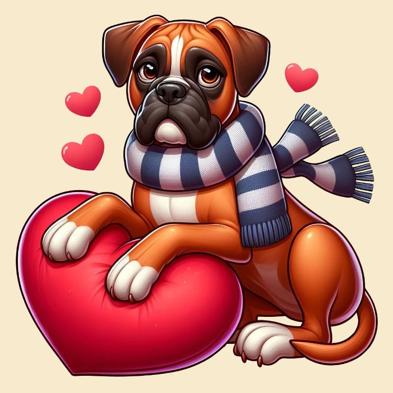Boxerhund Liebe