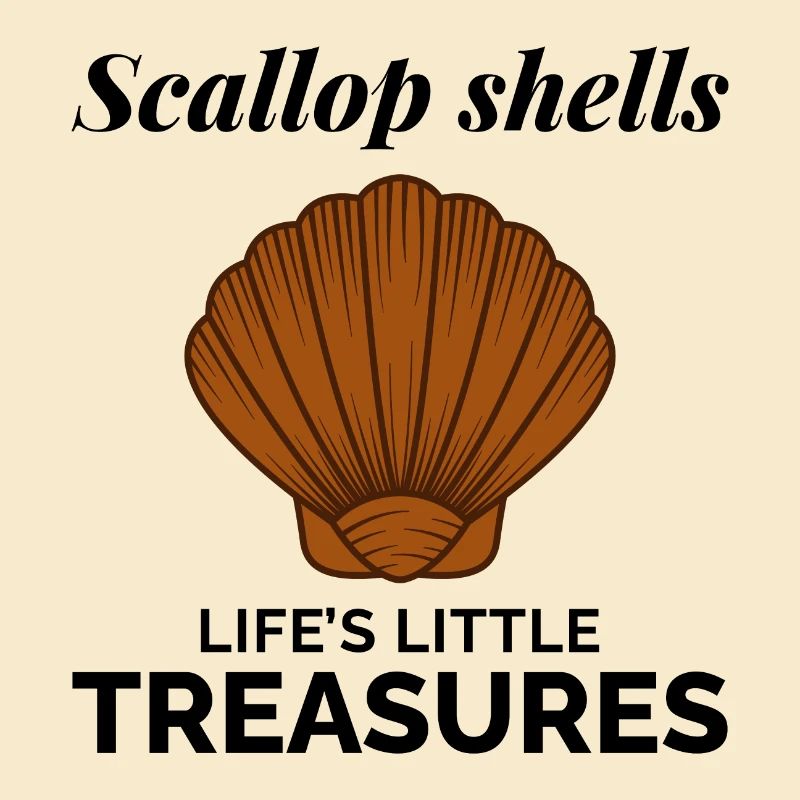 Scallop Seashells Collector Beachcomber Shellfish