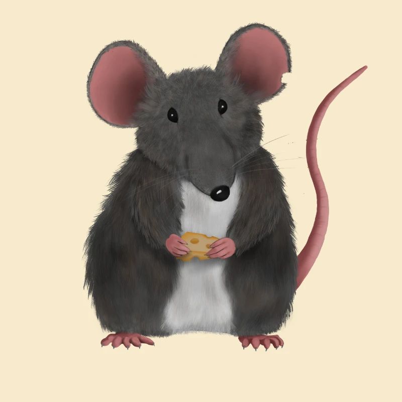 Kleine süße Maus oder Ratte