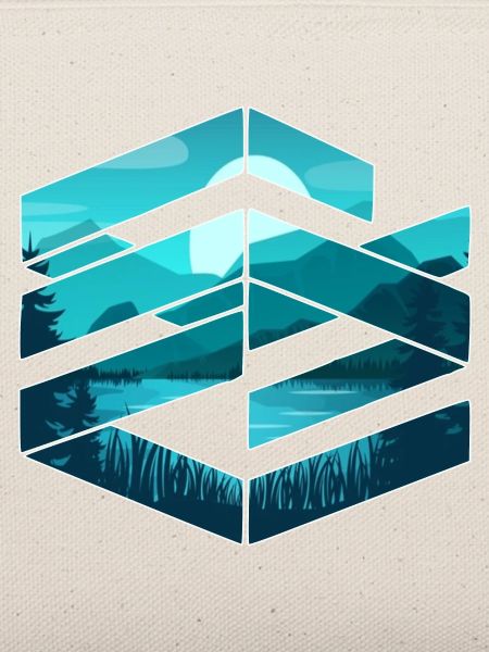 Grafik Design Landschaft