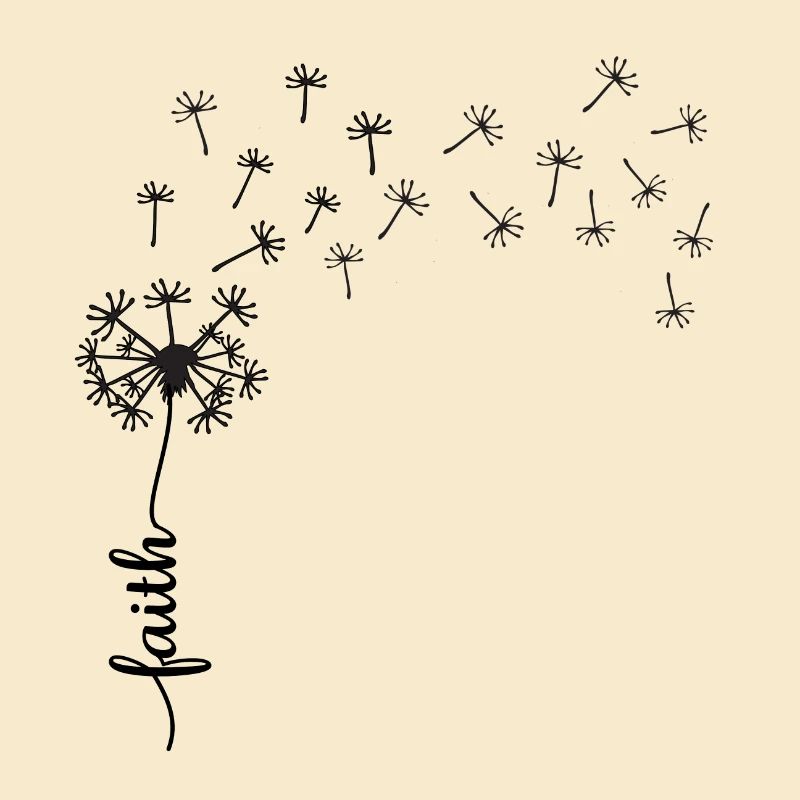 Faith Dandelion design