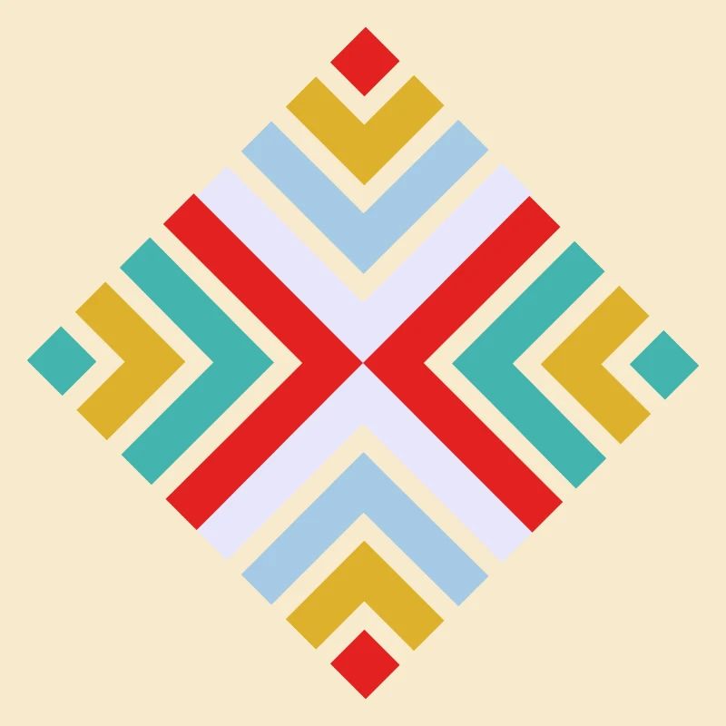 Folk geometric pattern