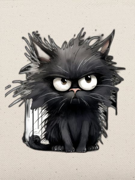 Launische Katze