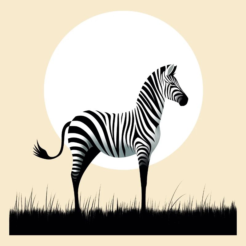 Zebra Minimalismus