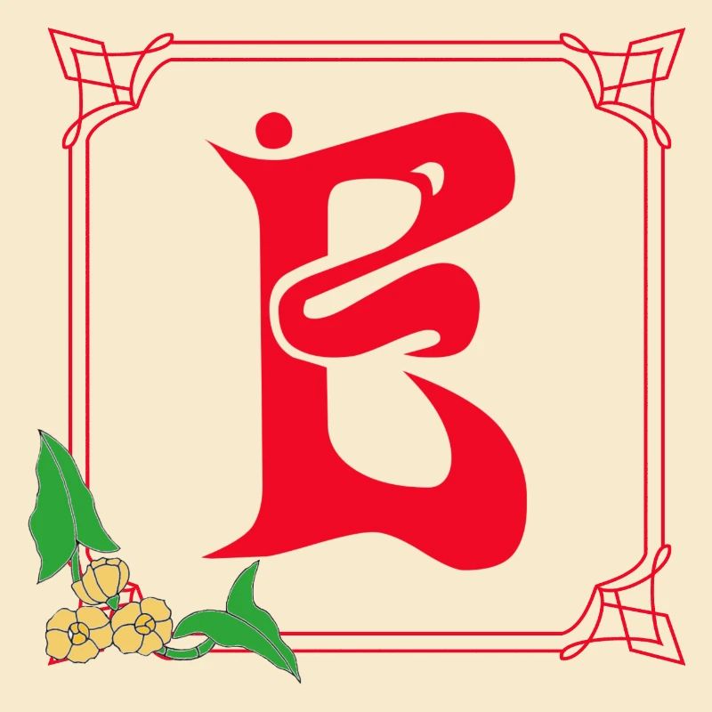 jugendstil e rot