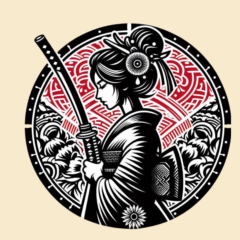 Samurai-Mädchen