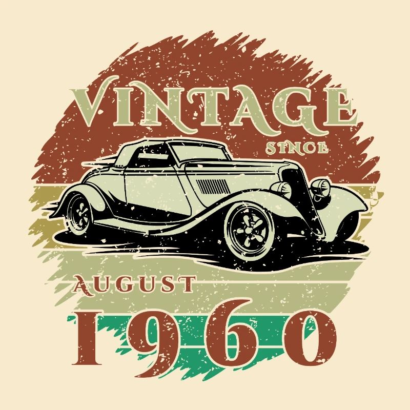 65. Geburtstag - Klassiker - Vintage since 08/1960