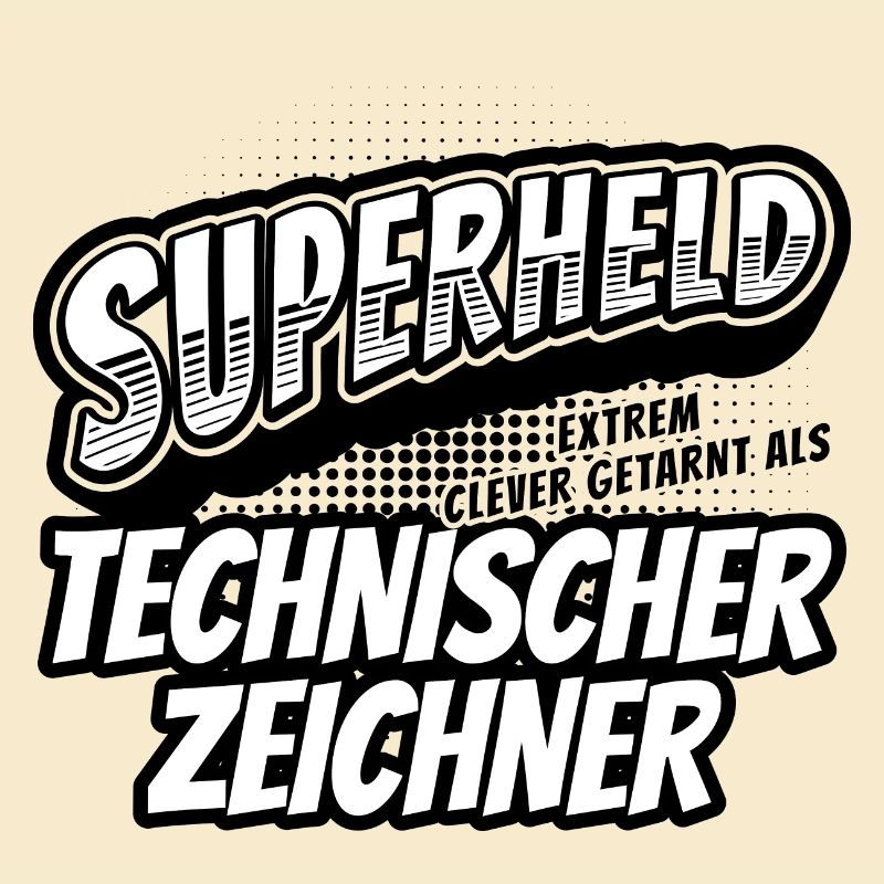 Superheld, clever getarn Technischer Zeichner