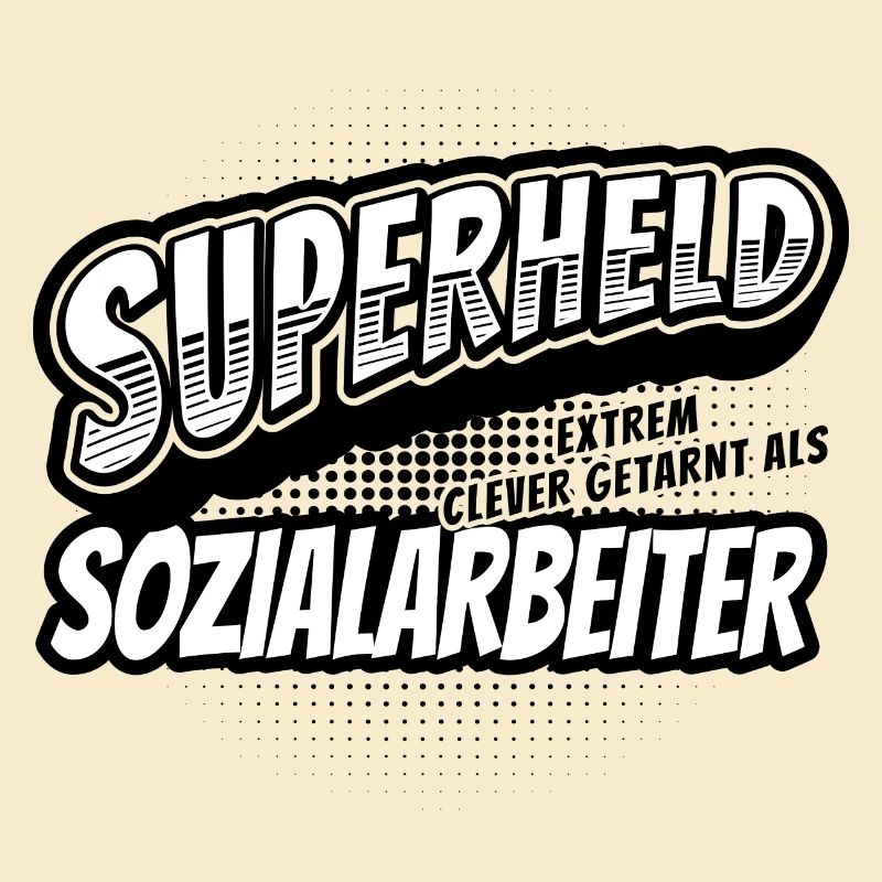 Superheld, clever getarnt als Sozialarbeiter