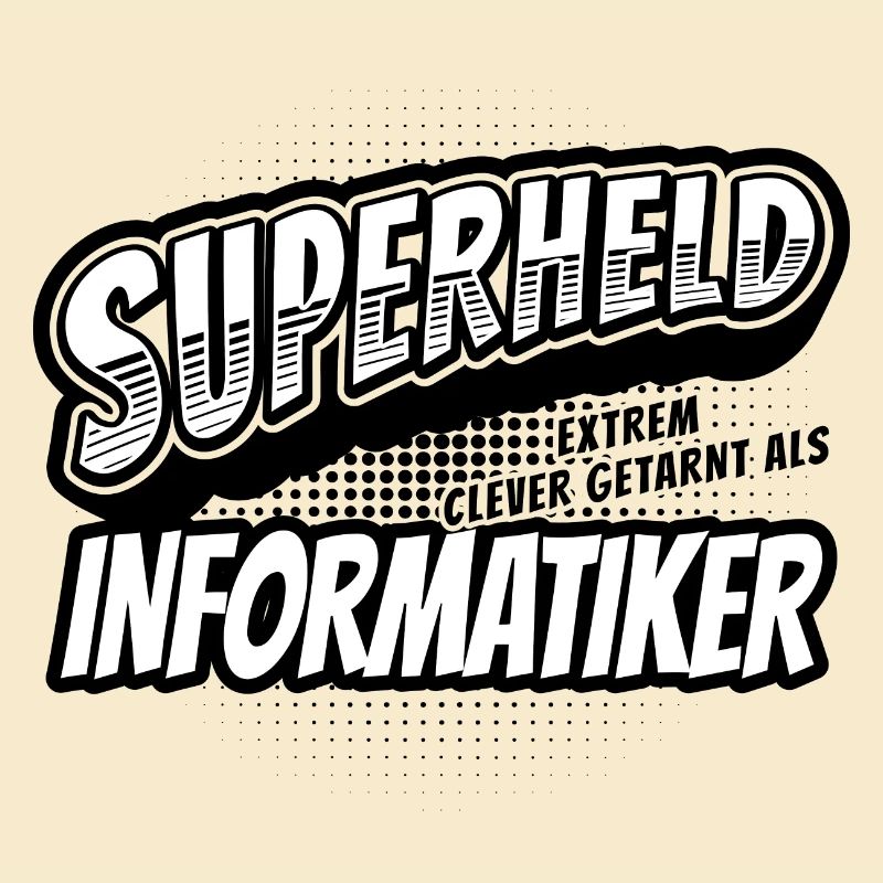 Superheld, clever getarnt als Informatiker
