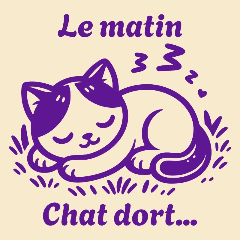Chat Dort Chat Mignon Pas Du Matin