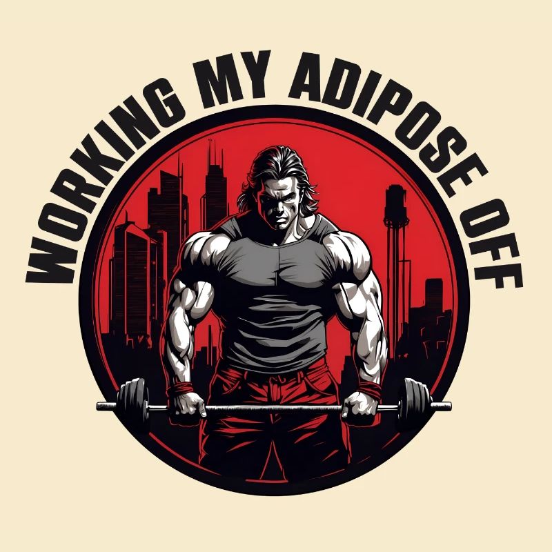 Bodybuilder mit Langhantel harter Workout