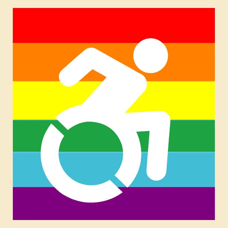 Behinderte, Schwule, Rollstuhl, Pride, LGBTQ #
