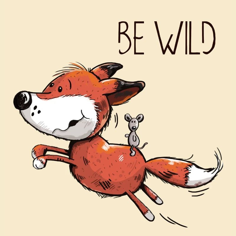 Be Wild Fox with Riding Mouse - Baby Comic