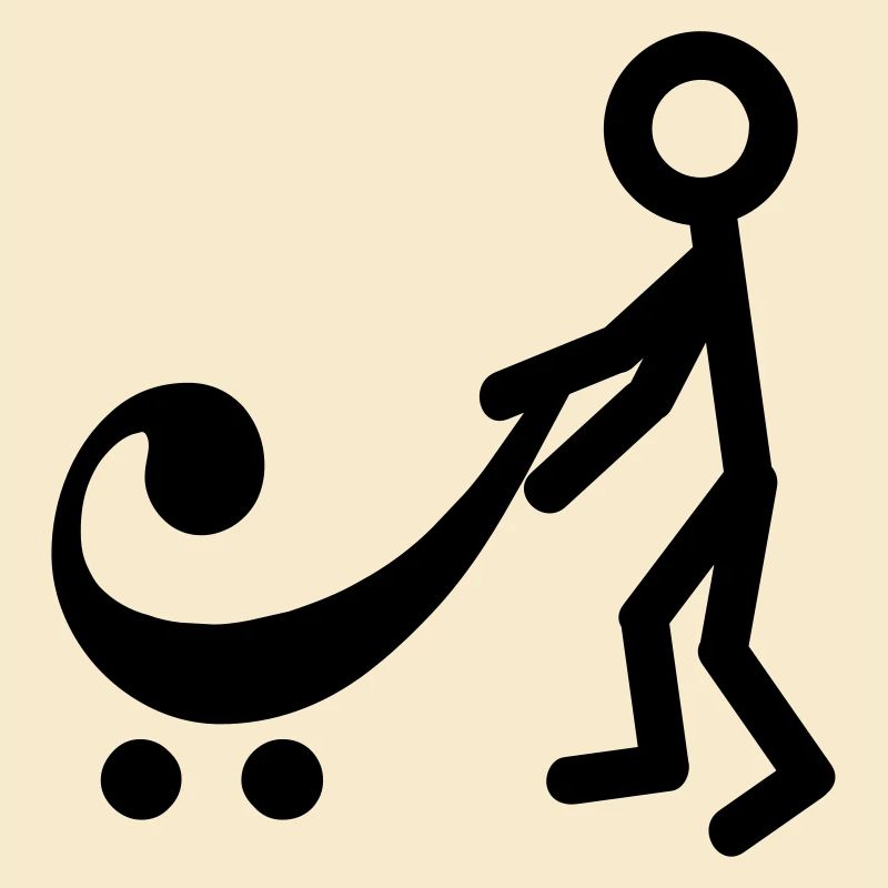 Joueur de basse avec un nouveau bébé
