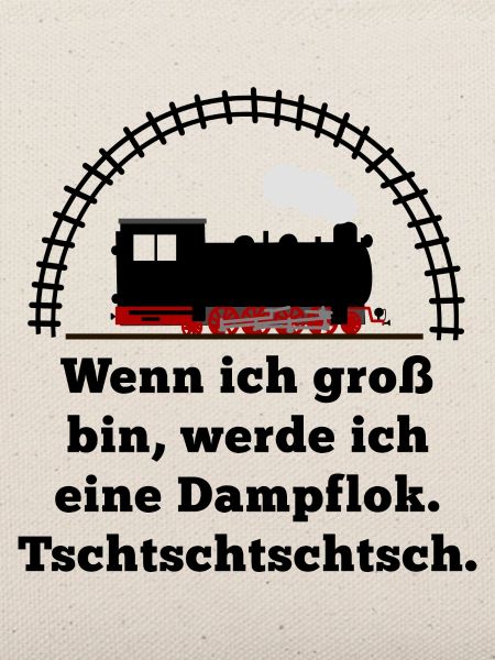 Dampflok Spruch Baby Junge Eltern