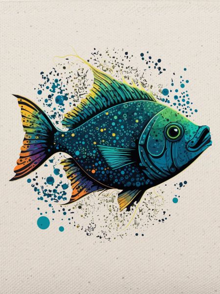 Fisch mit offenem Maul