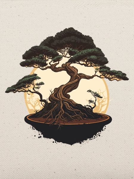 Entzückender Bonsai-Baum
