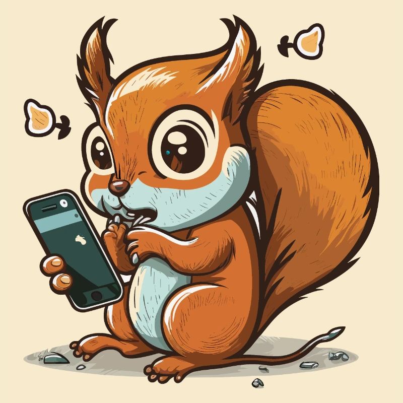 Scroll weiter, Eichhörnchen!