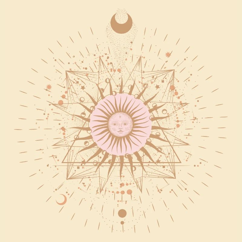 Sonnen-Mandala-Strahlen
