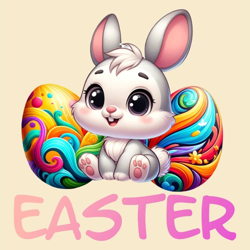 Easter Bunny with Easter Eggs