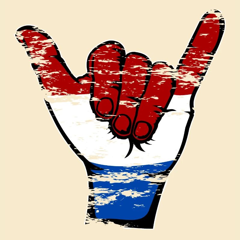 Drapeau de la Hollande Symbole de surf utilisé