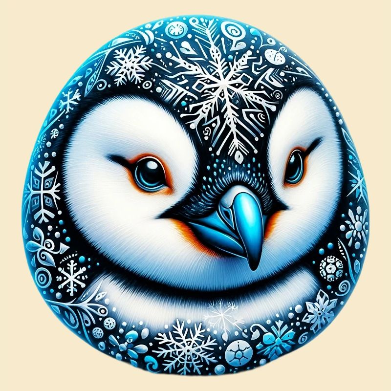 Pingouin flocon de neige flocons de neige