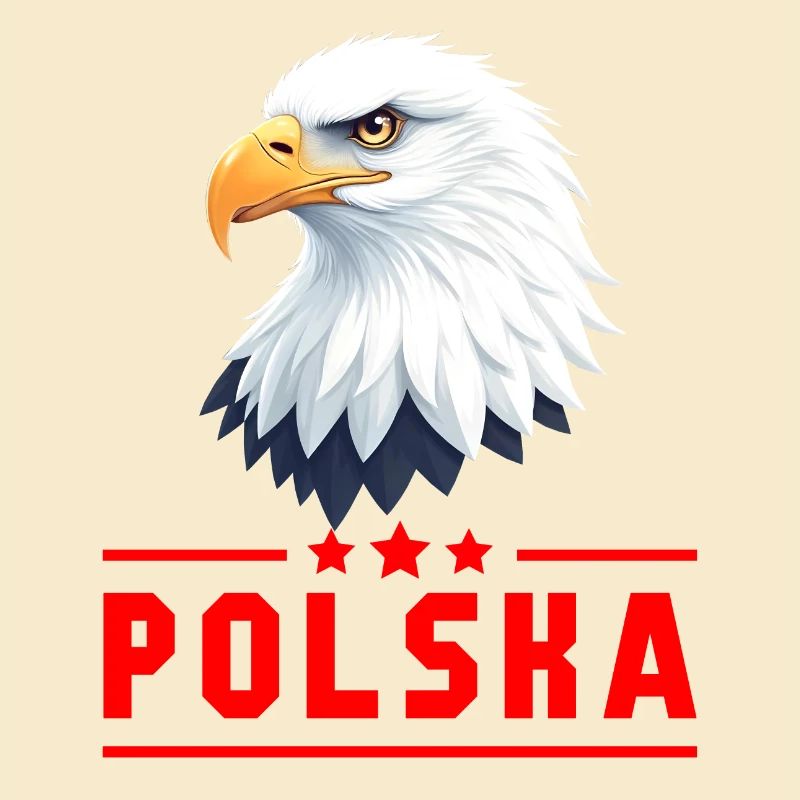 POLAND Eagle red letters
