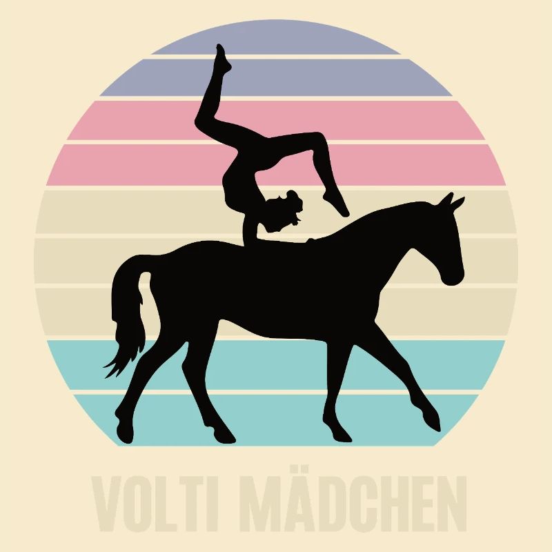 Volti Mädchen Voltigieren Voltigier Reiterin Pferd