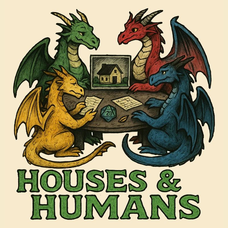 Les dragons à la table des maisons