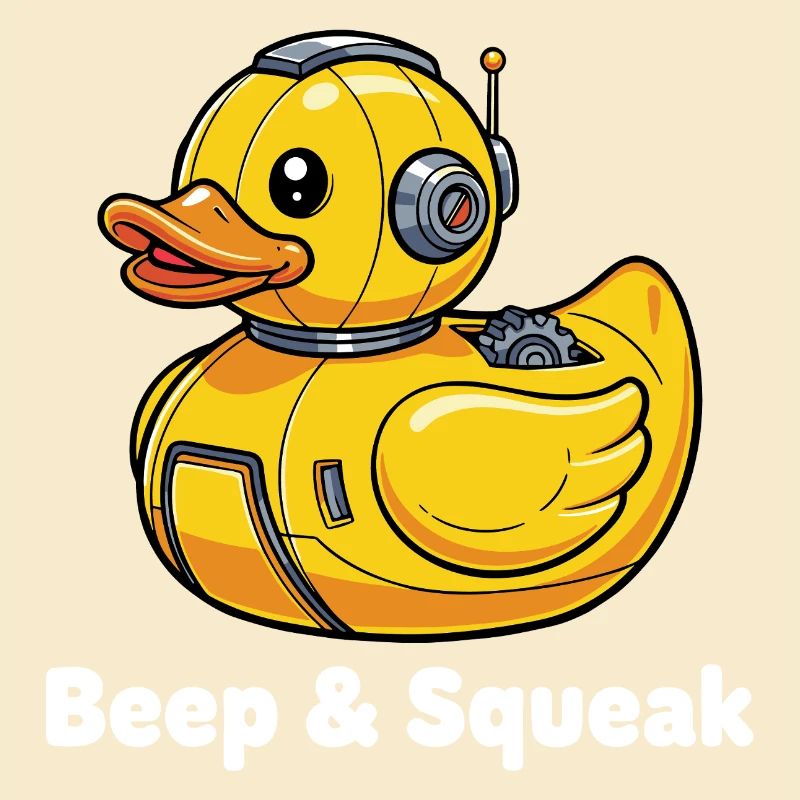 Beep & Squeak Roboter-Ente