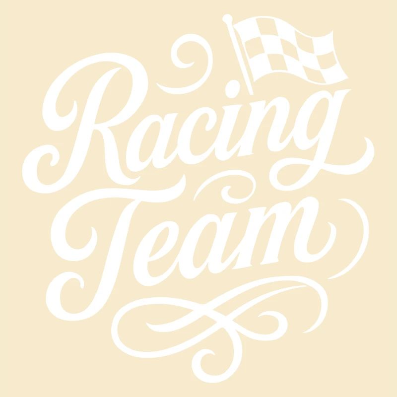 Drapeau de course de l’équipe de course