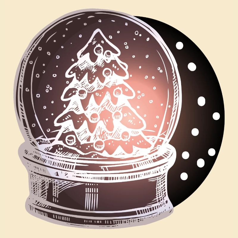 Snow Globe Christmas Tree