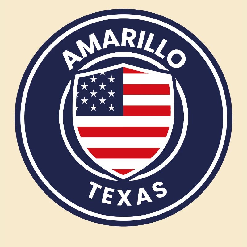 Texas Badge Amarillo Emblem