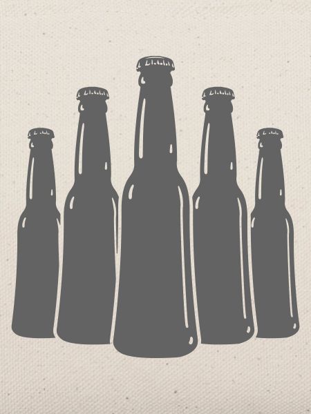 Bierflaschen Silhouetten Reihe
