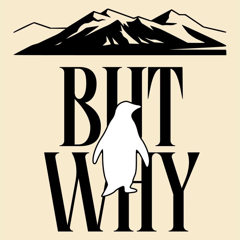 But Why Penguin Meme Minimalist Art