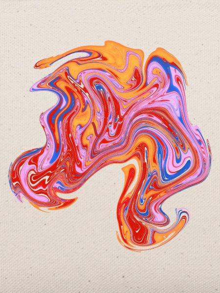 Farbwirbel Neon-Muster
