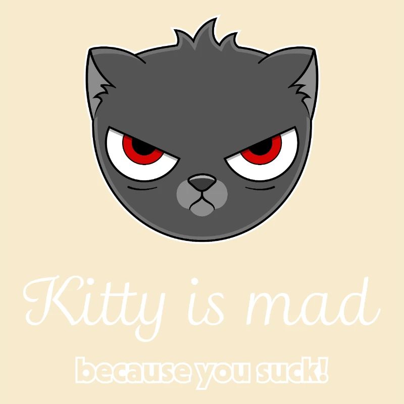 beleidigte Katze