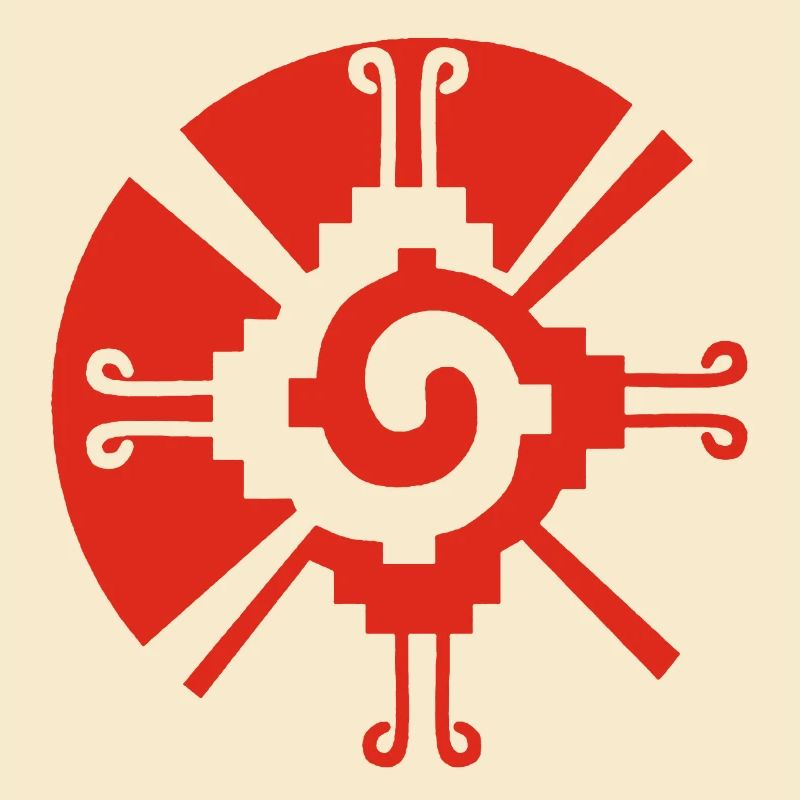 Solar Geometric Pattern (Red)