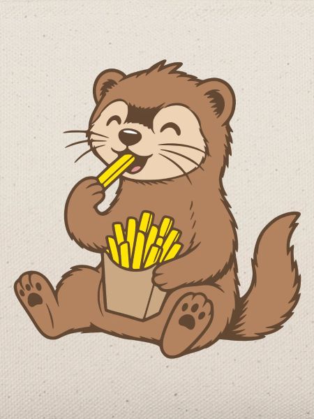 Frettchen Pommes Frites