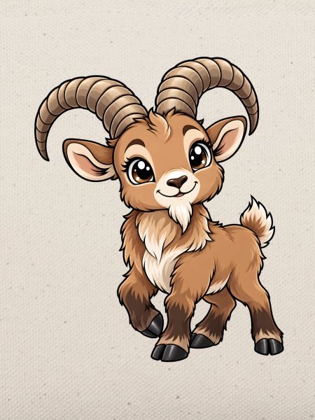 Steinbock Sternzeichen Kawaii