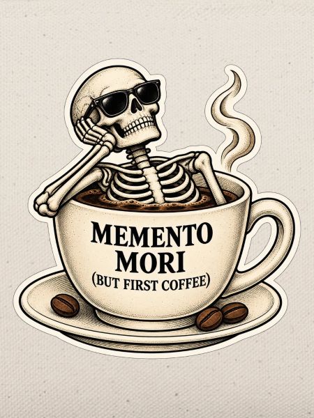 Memento Mori Kaffeeskelett
