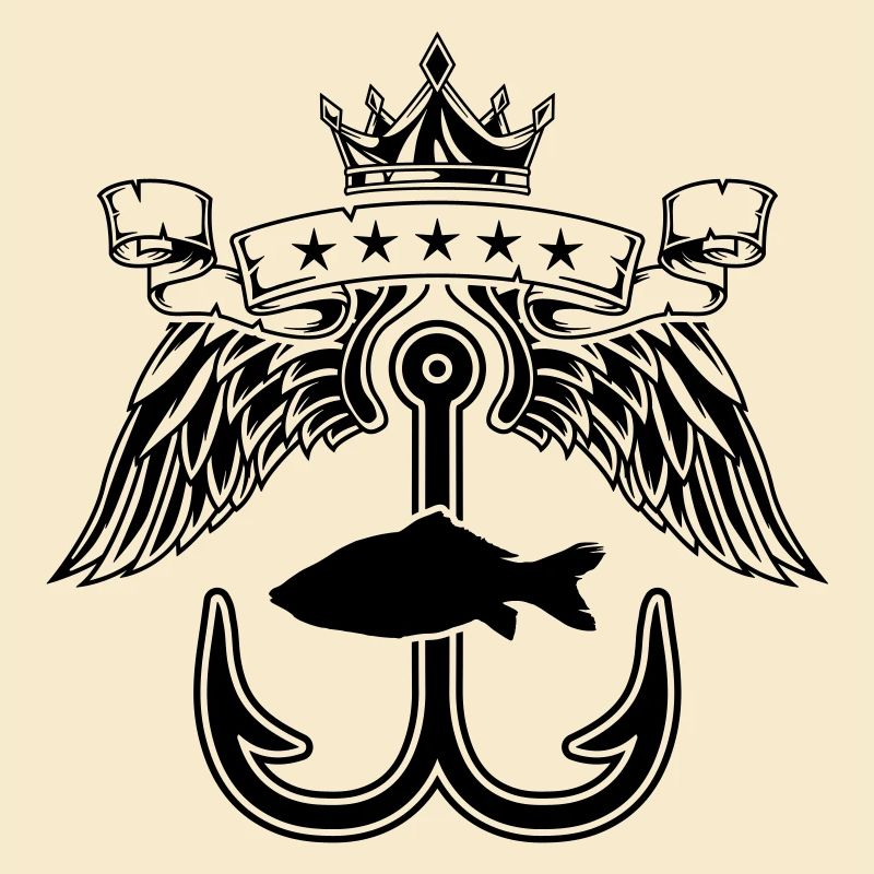 fishing hook symbol logo